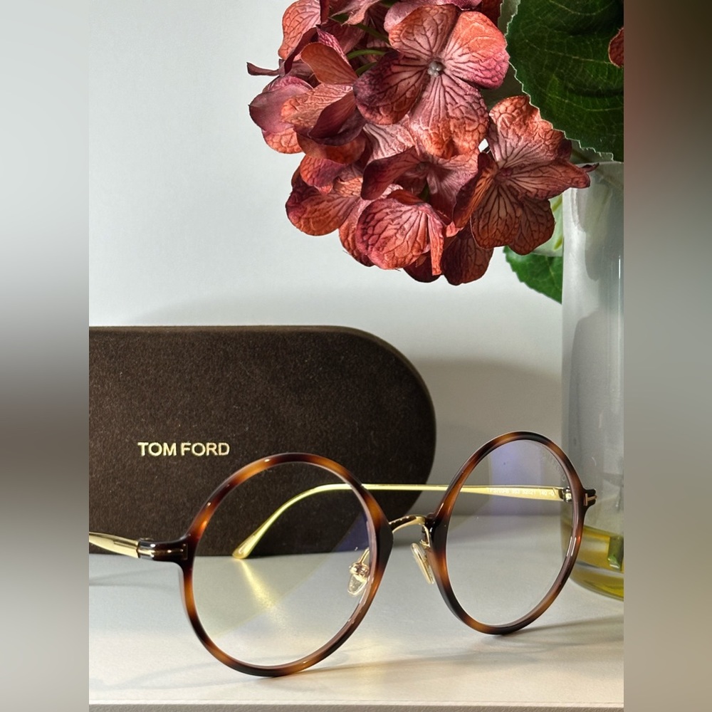 Tom Ford Round Tortoise Glasses